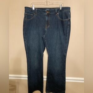 Lucky Brand Dark Blue Ginger Boot Jeans, size 16W